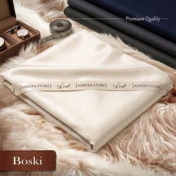 Premium Men's Wash & Wear Unstitched Suit Boski