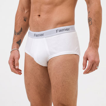 White Men's Cotton Brief