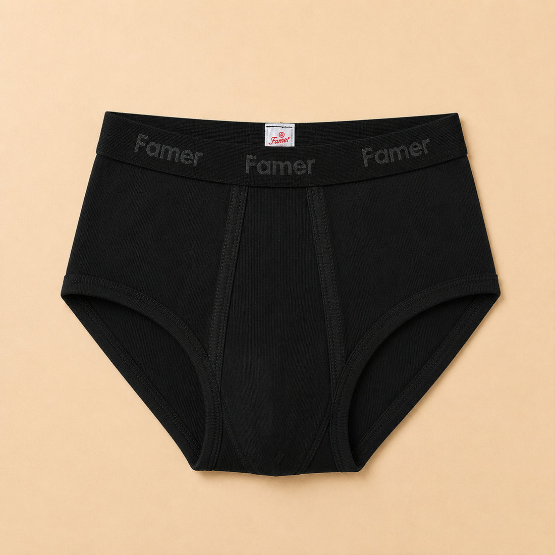 Mens Cotton Black Comfort Brief