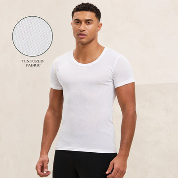 Fishnet Textured Vest for Mens