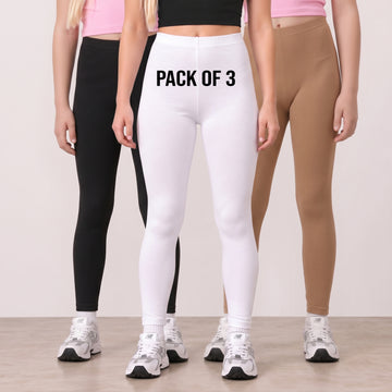 BUY PACK OF 3 WOMEN TIGHTS GET FREE SHIPPING