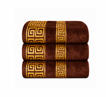Dark Brown Versace Towel